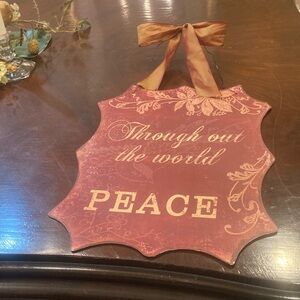 Peace Holiday Wall Hanging Decor